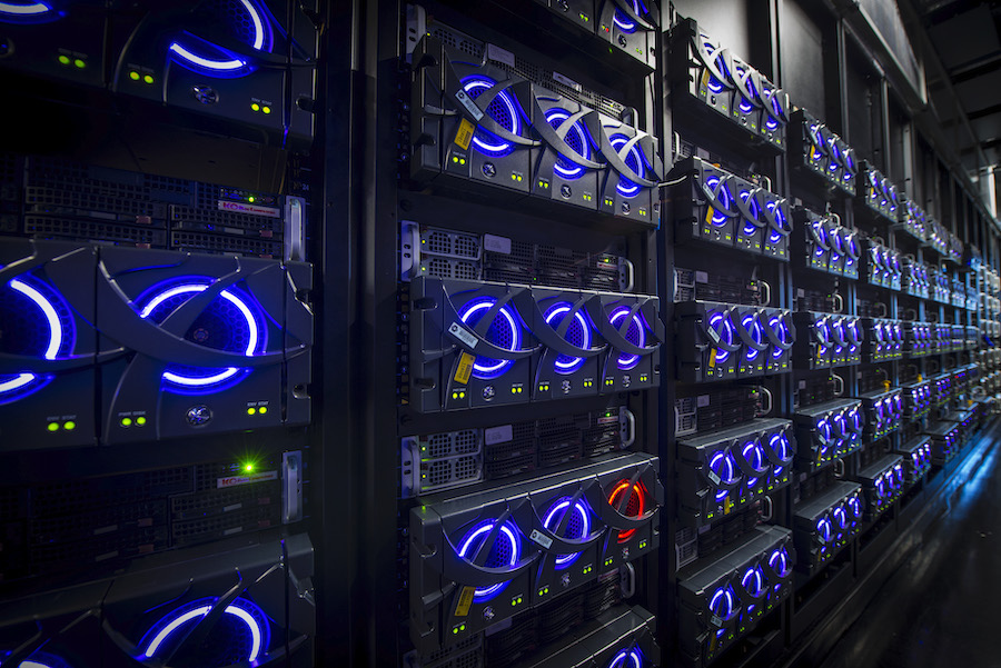 Computer Room at Feynman Computing Center, Fermilab. Photo by Reidar Hahn.