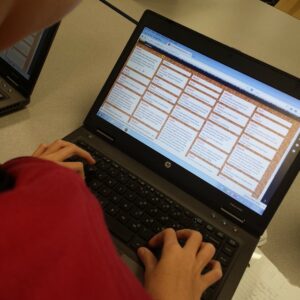 Student using EdTech tool