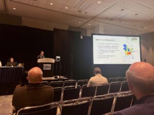 Steven Song presenting at conference