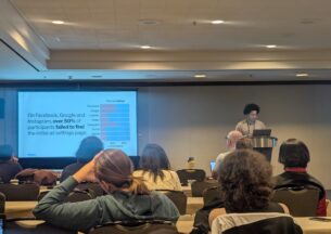 presenting research at a conference